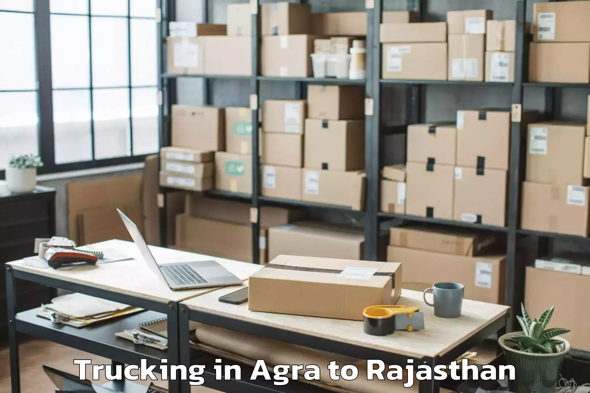 Easy Agra to Gulabpura Trucking Booking